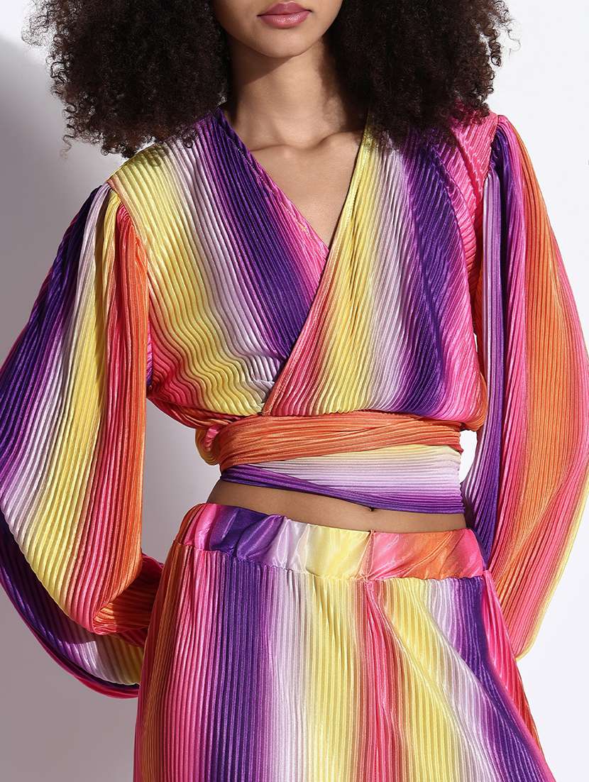 women solid top and trouser co-ord set - 21843421 -  Standard Image - 4