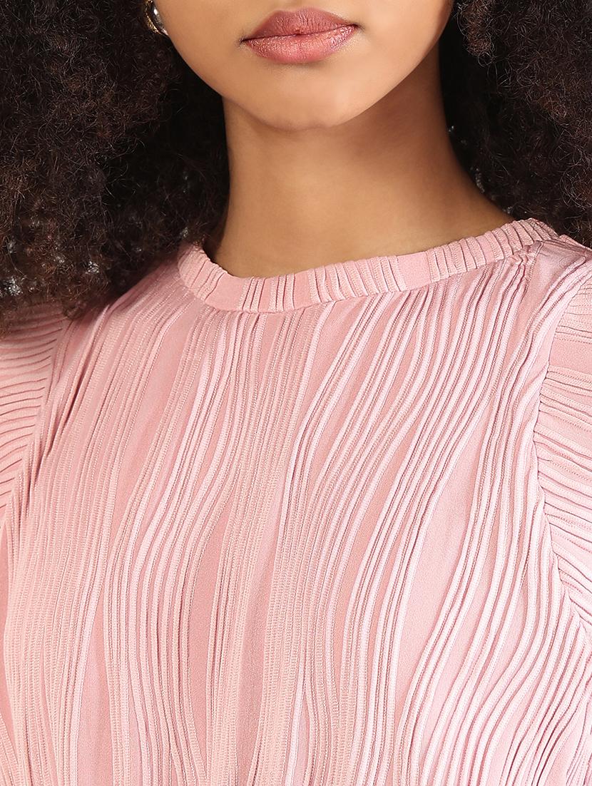 women solid top and skirt co-ord set - 21843422 - Standard Image - 4