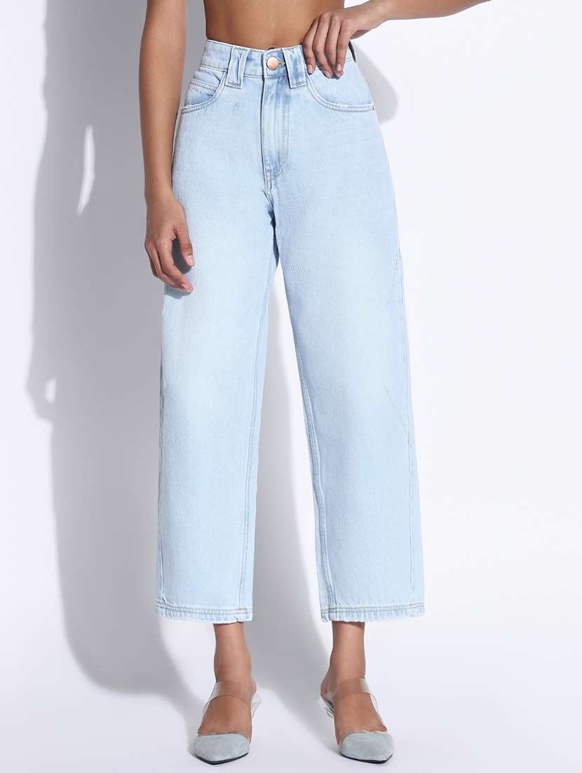 women high rise straight fit jean - 21843532 -  Standard Image - 1