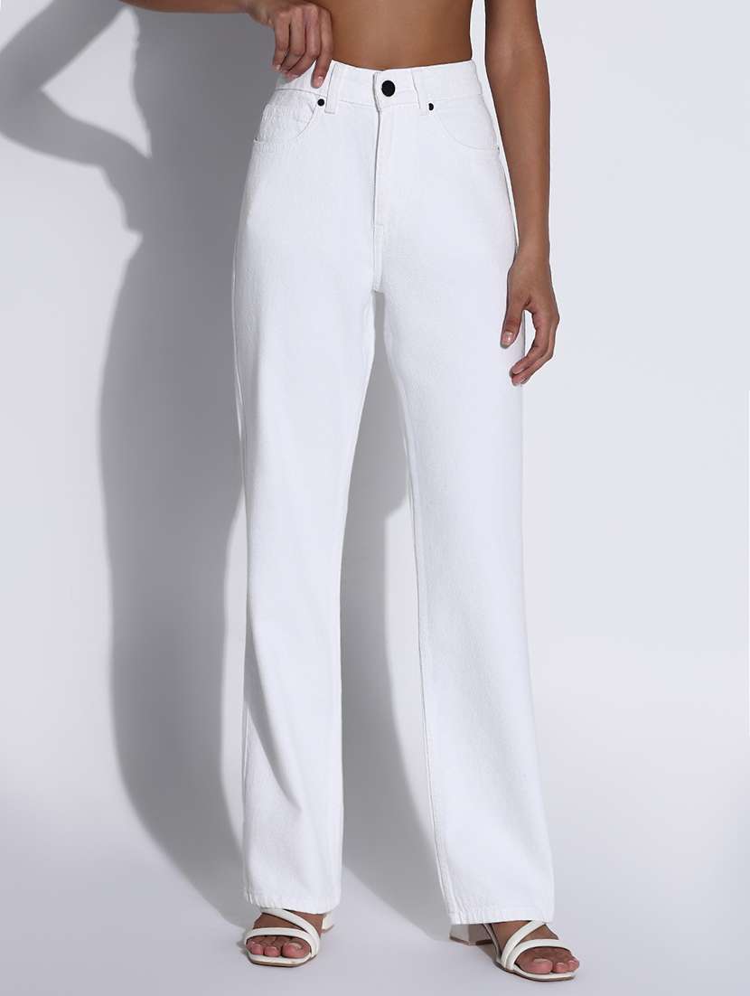 women high rise straight fit jean - 21843538 - Standard Image - 1