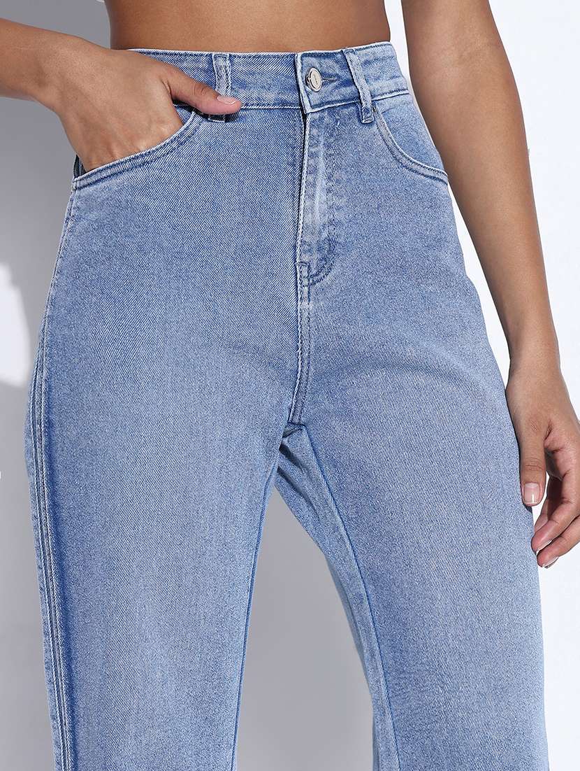 women high rise straight fit jean - 21843544 -  Standard Image - 4