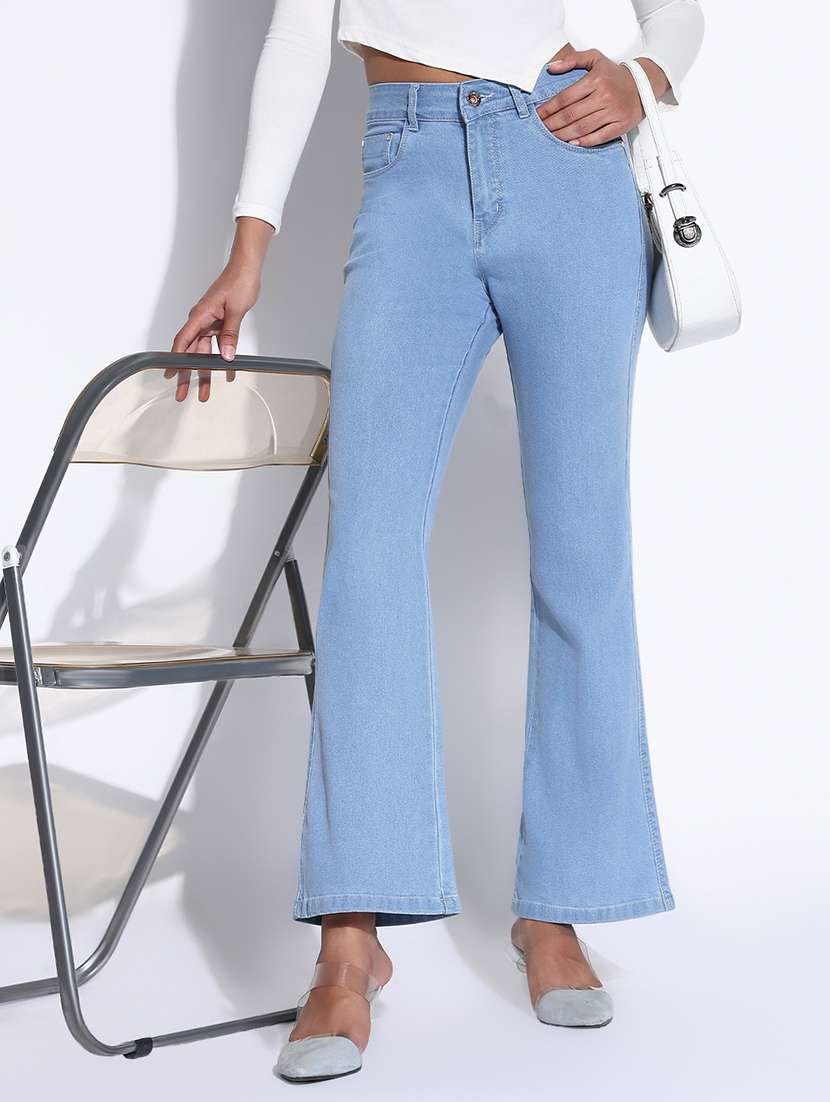 women high rise bootcut jean