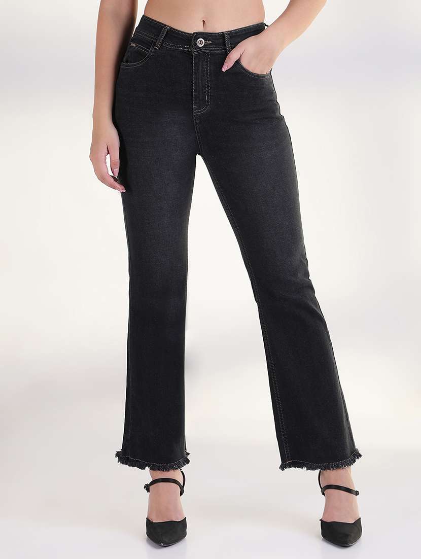 women high rise bootcut jean - 21843550 -  Standard Image - 1
