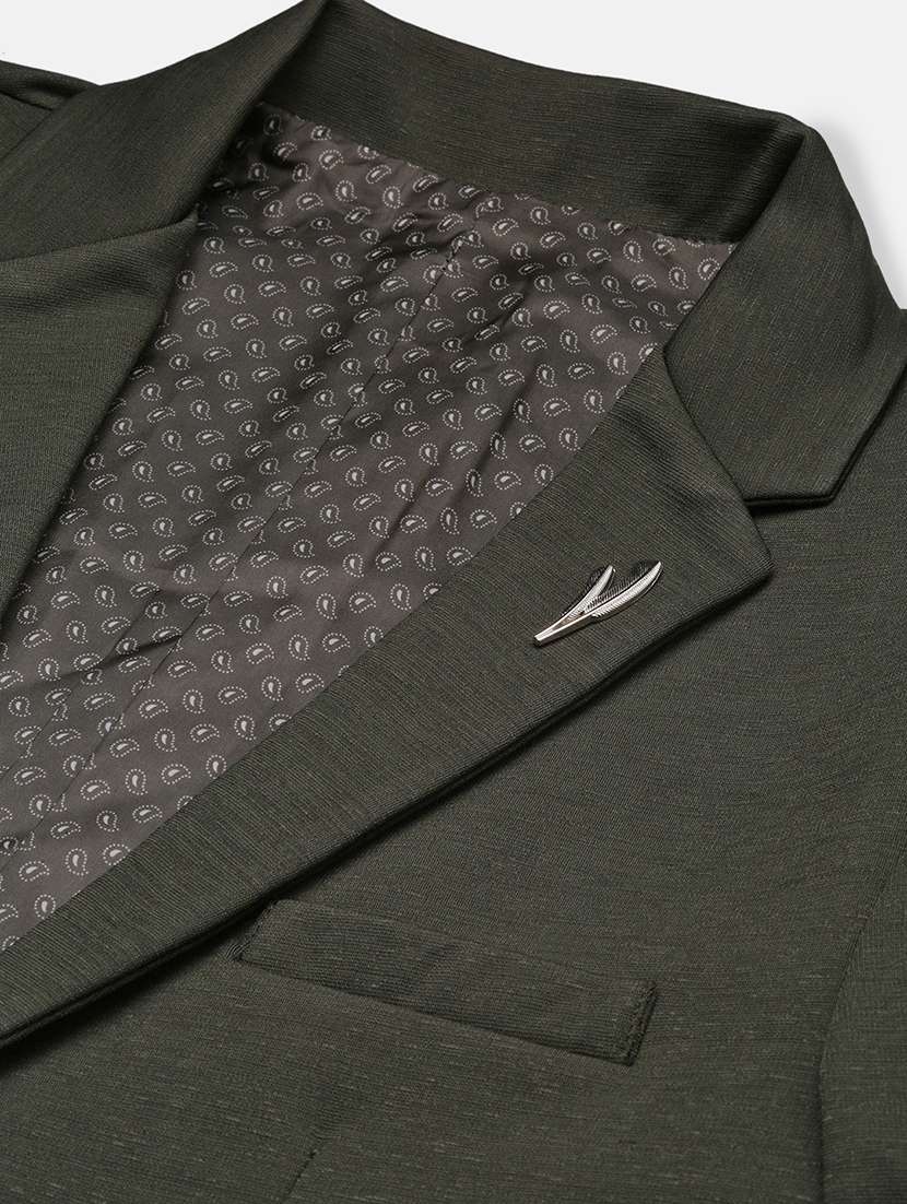 men green long sleeve single breasted casual blazer - 21843566 -  Standard Image - 6