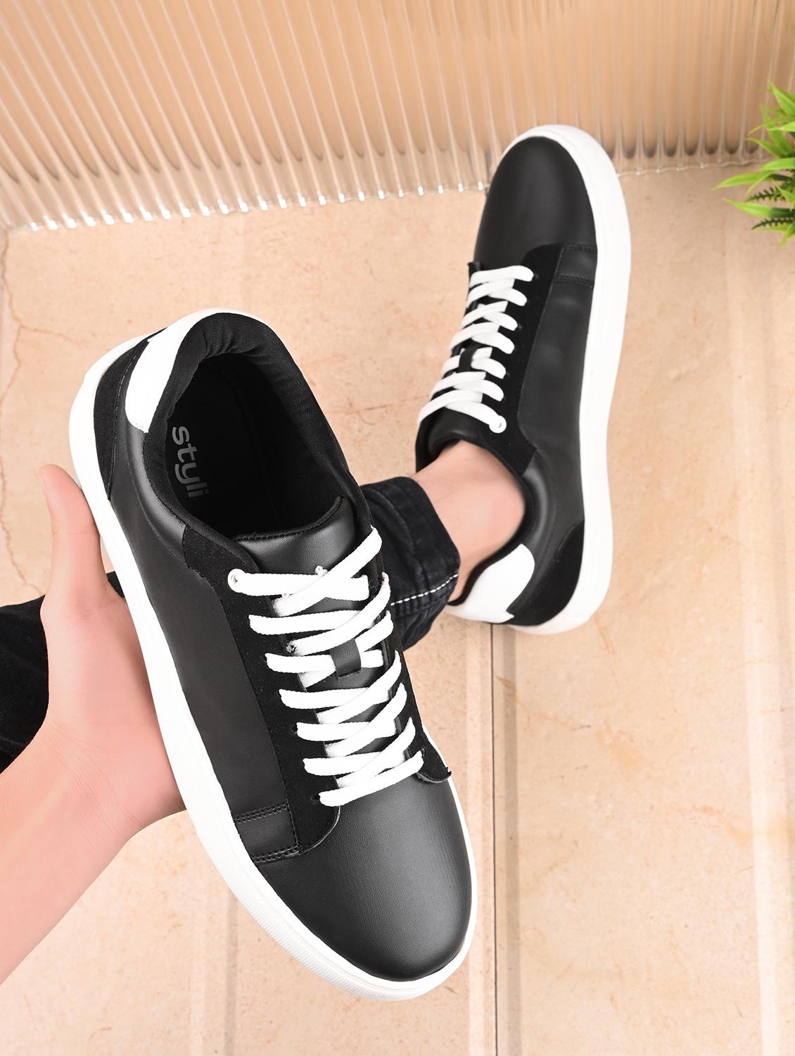 men black lace up sneaker - 21843882 - Standard Image - 1