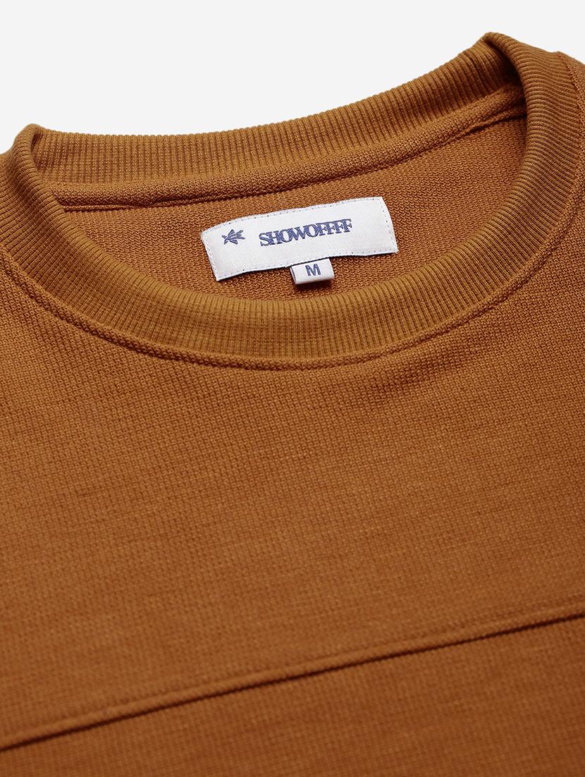 men mustard long sleeve solid slim fit t-shirt - 21843964 - Standard Image - 6