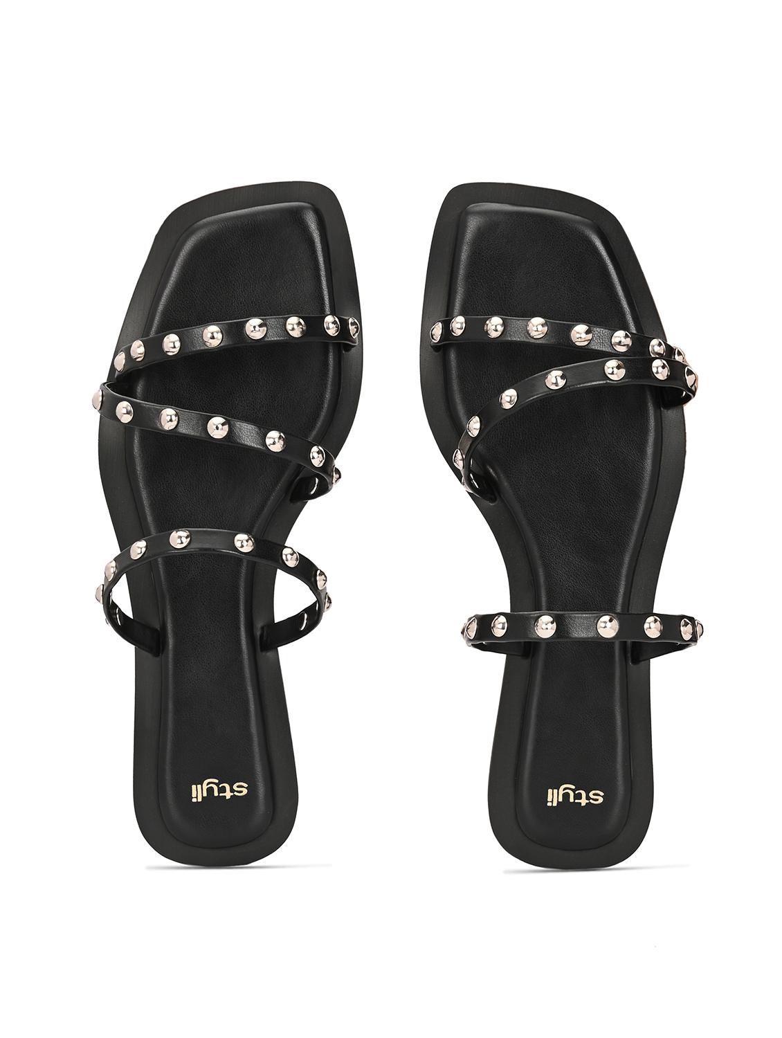 women black embellished slip on flats - 21844113 - Standard Image - 4
