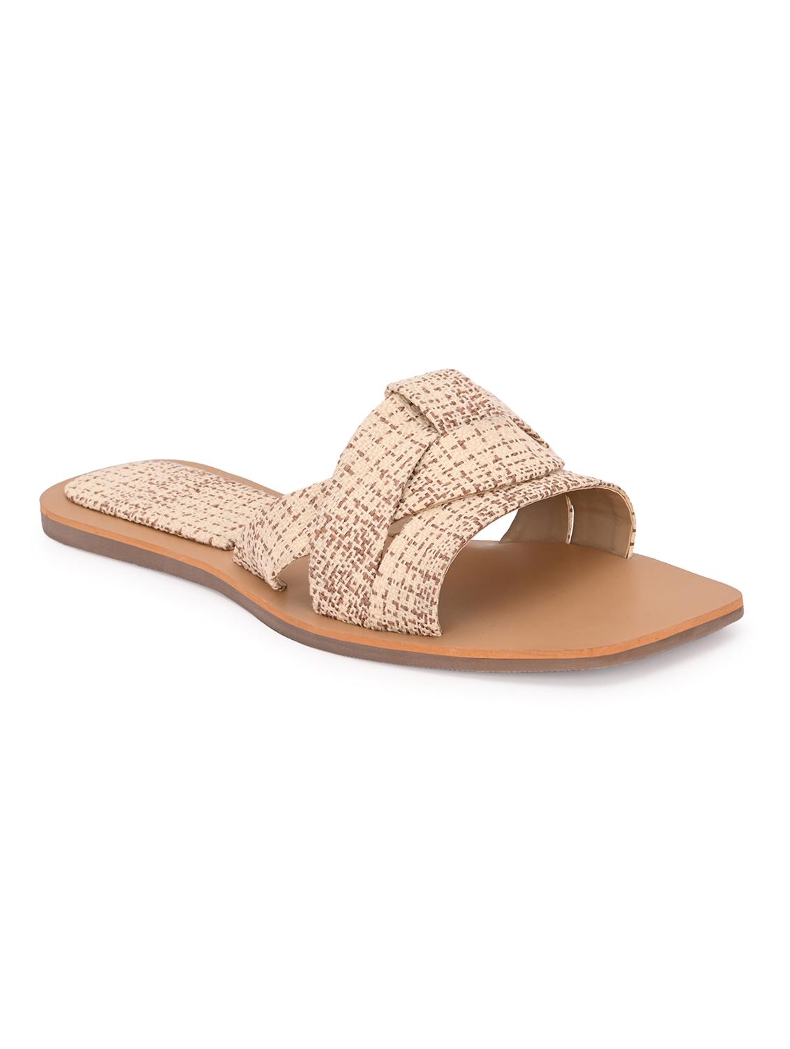 women beige slip on flats - 21844118 -  Standard Image - 1