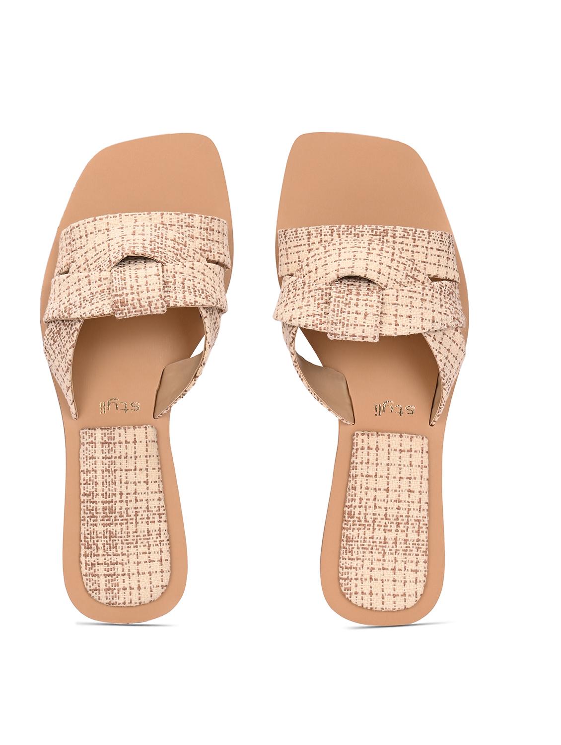 women beige slip on flats - 21844118 - Standard Image - 4