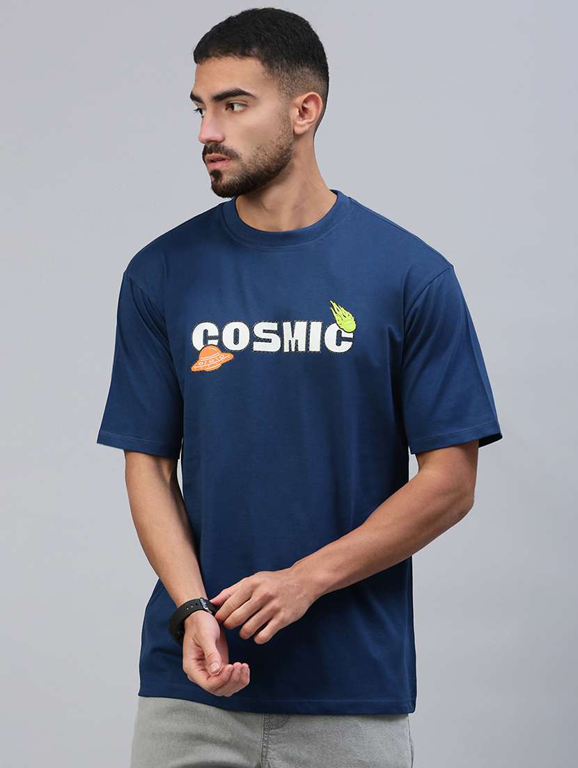 men typographic short sleeve slim fit t-shirt - 21844295 -  Standard Image - 1