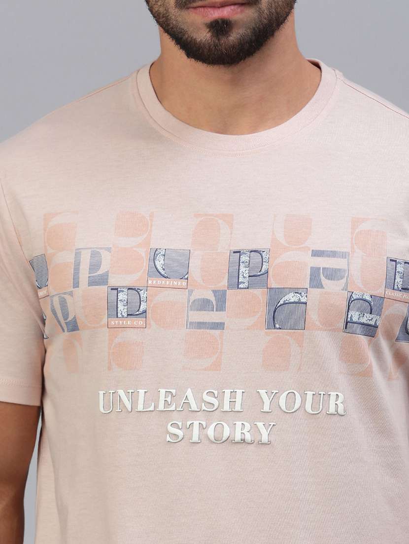 men typographic short sleeve slim fit  t-shirt - 21844309 -  Standard Image - 4