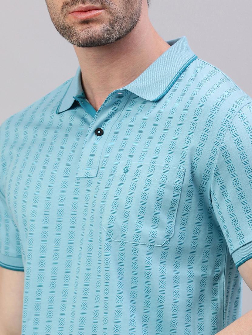 men stripes short sleeve slim fit polo t-shirt - 21844315 - Standard Image - 4