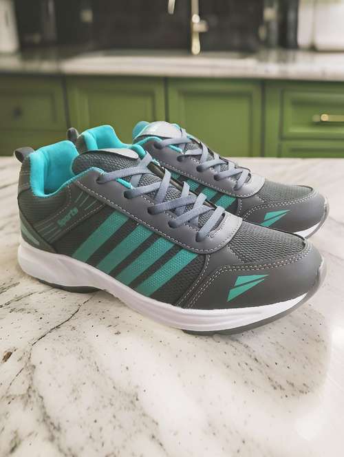 women grey lace-up sports shoe - 21844353 -  Standard Image - 0