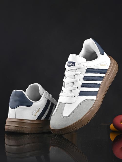 women white lace-up sneaker - 21844356 -  Standard Image - 0