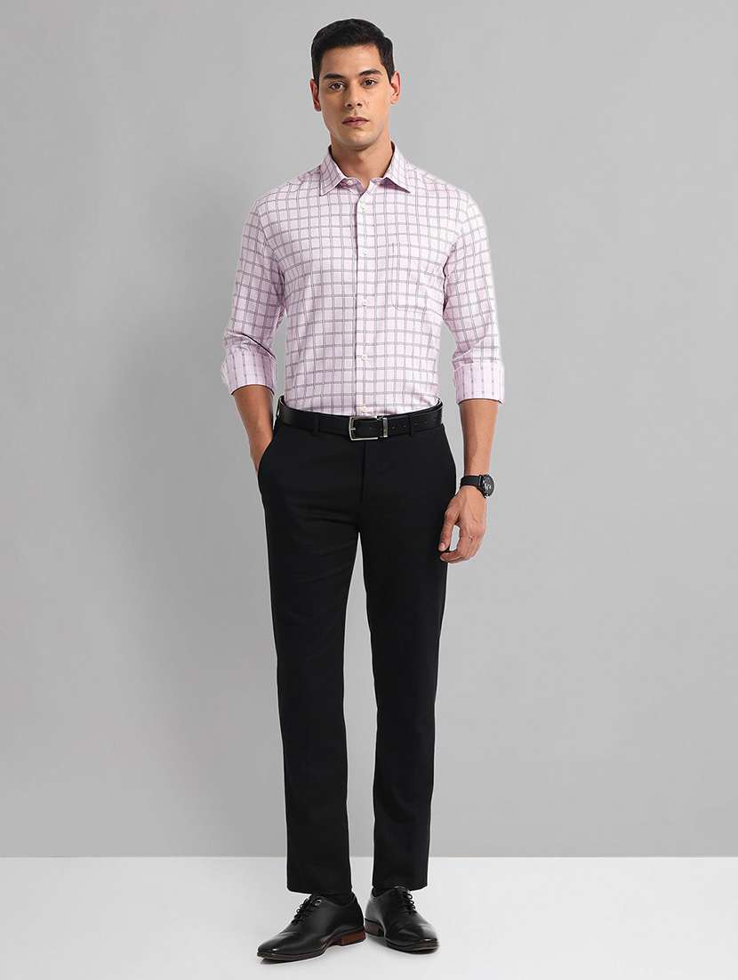 men checkered long sleeve regular fit formal shirt - 21844494 -  Standard Image - 4