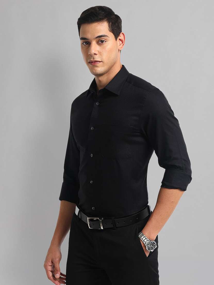 men solid long sleeve regular fit formal shirt - 21844496 -  Standard Image - 1