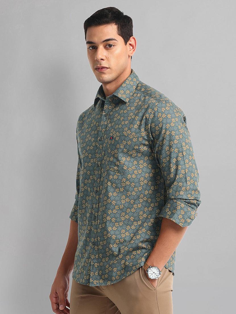 men floral  long sleeve slim fit casual shirt - 21844517 -  Standard Image - 1
