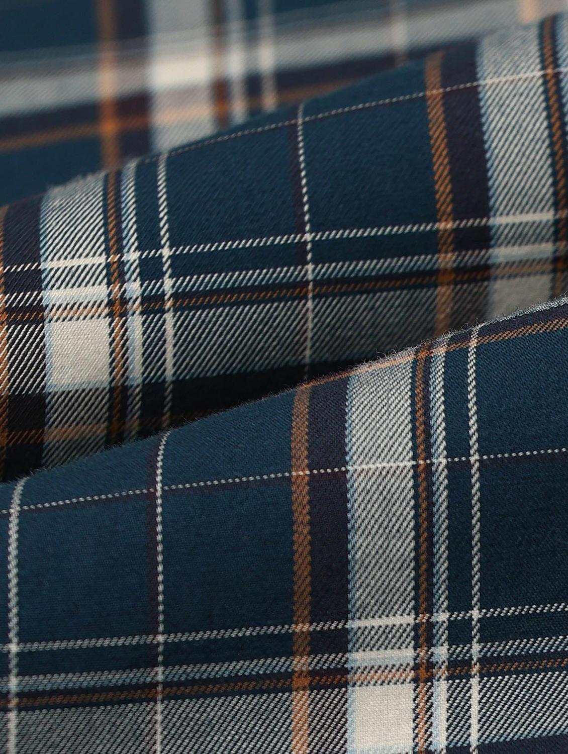 men checkered long sleeve slim fit casual shirt - 21844552 - Standard Image - 4