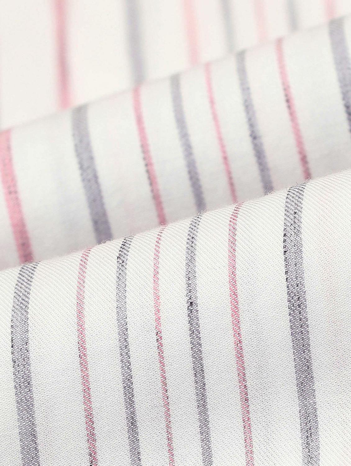 men striped long sleeve slim fit casual shirt - 21844555 - Standard Image - 4