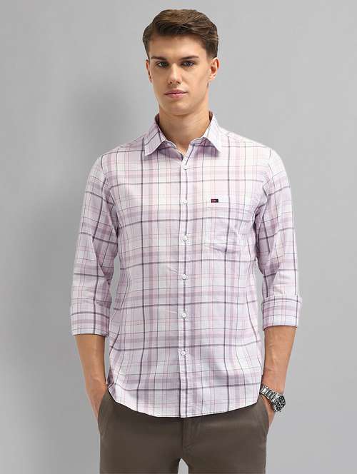 men checkered long sleeve slim fit casual shirt - 21844558 -  Standard Image - 0