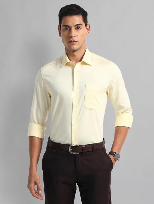men solid long sleeve regular fit formal shirt - 21844584 -  Standard Image - 0