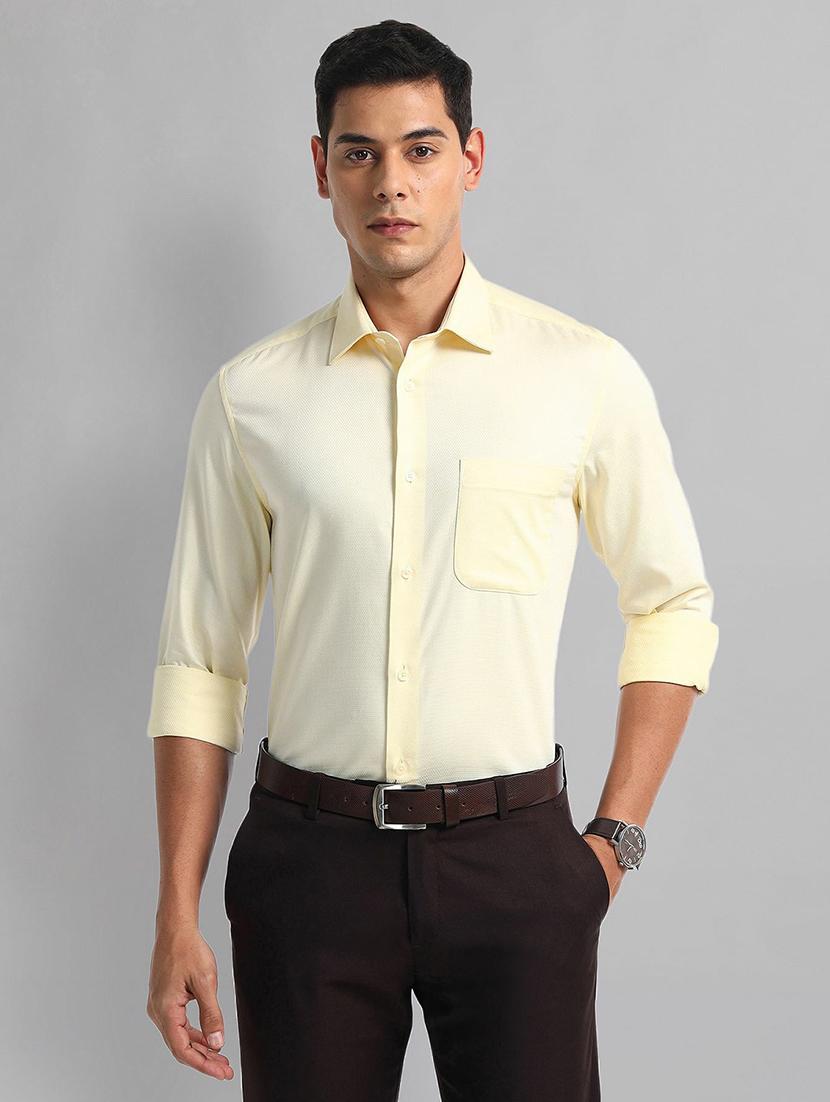men solid long sleeve regular fit formal shirt - 21844584 -  Zoom Image - 0