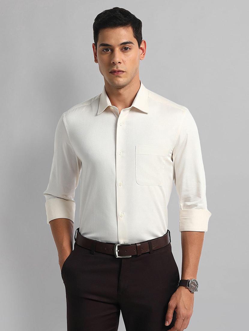 men solid long sleeve regular fit formal shirt - 21844594 -  Standard Image - 1