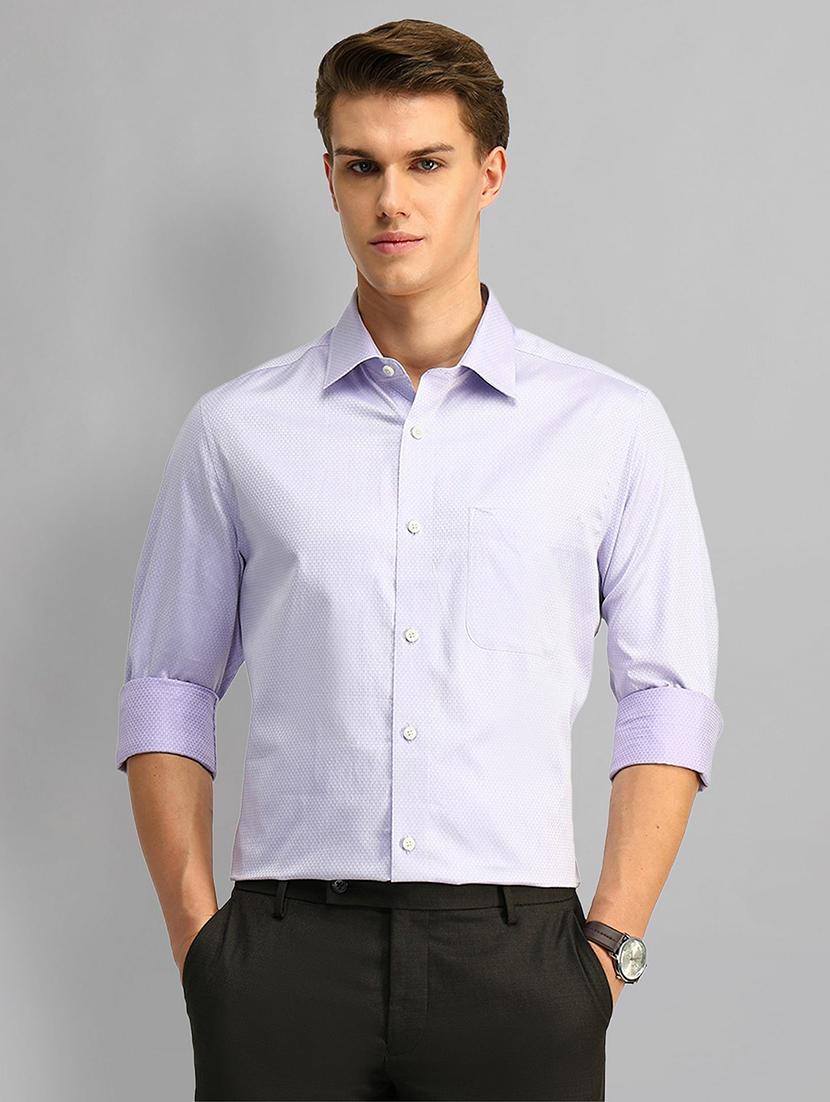 men solid long sleeve regular fit formal shirt - 21844602 - Standard Image - 1