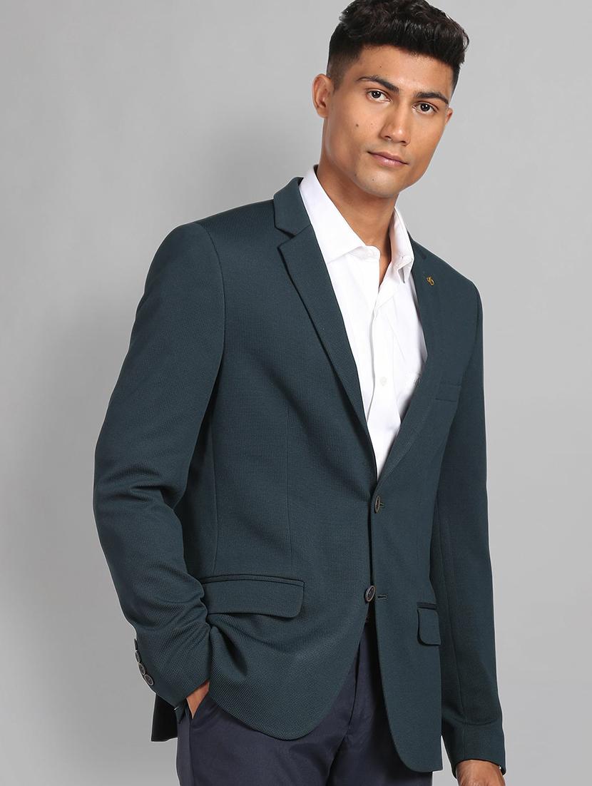 men lapel collar single breasted formal blazer - 21844678 - Zoom Image - 0