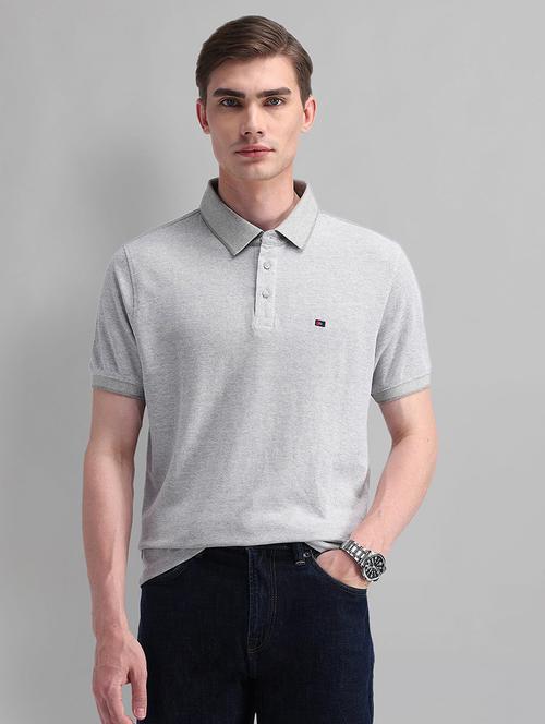 men solid short sleeve polo t-shirt - 21844706 -  Standard Image - 0