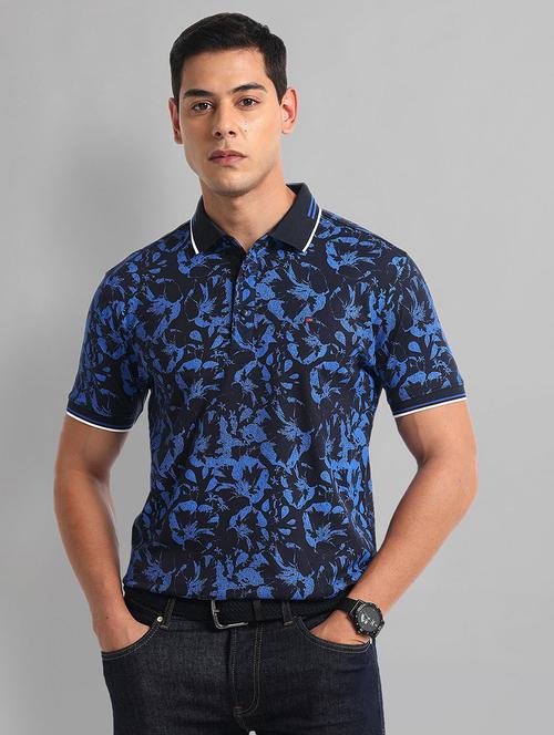 men printed short sleeves polo t-shirt - 21844738 - Standard Image - 0