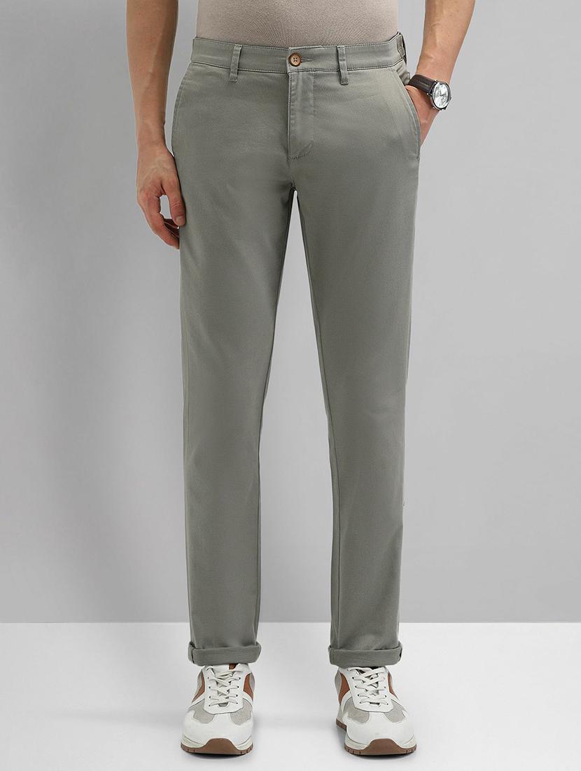 men solid mid rise chinos casual trouser - 21844753 - Standard Image - 1
