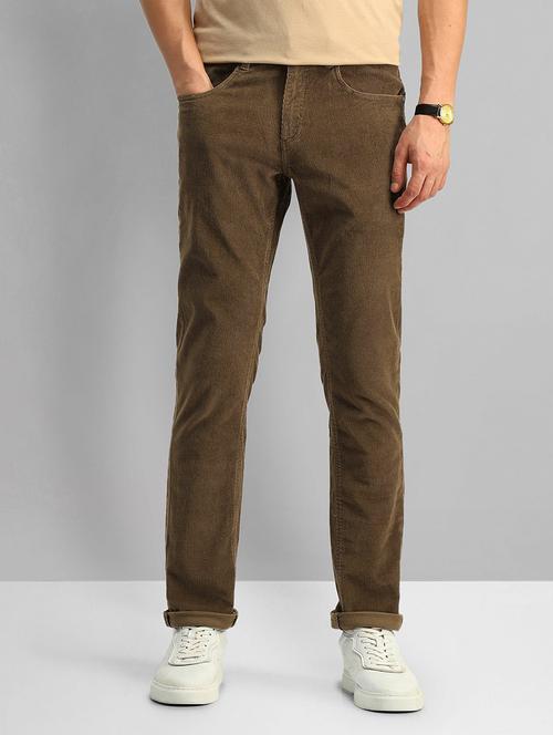 men solid mid rise chinos casual trouser - 21844754 -  Standard Image - 0