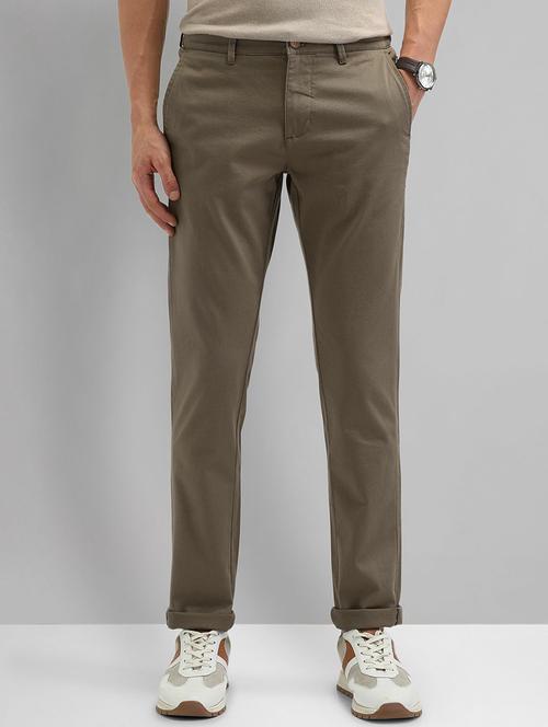 men mid rise slim fit chinos casual trouser - 21844757 - Standard Image - 0