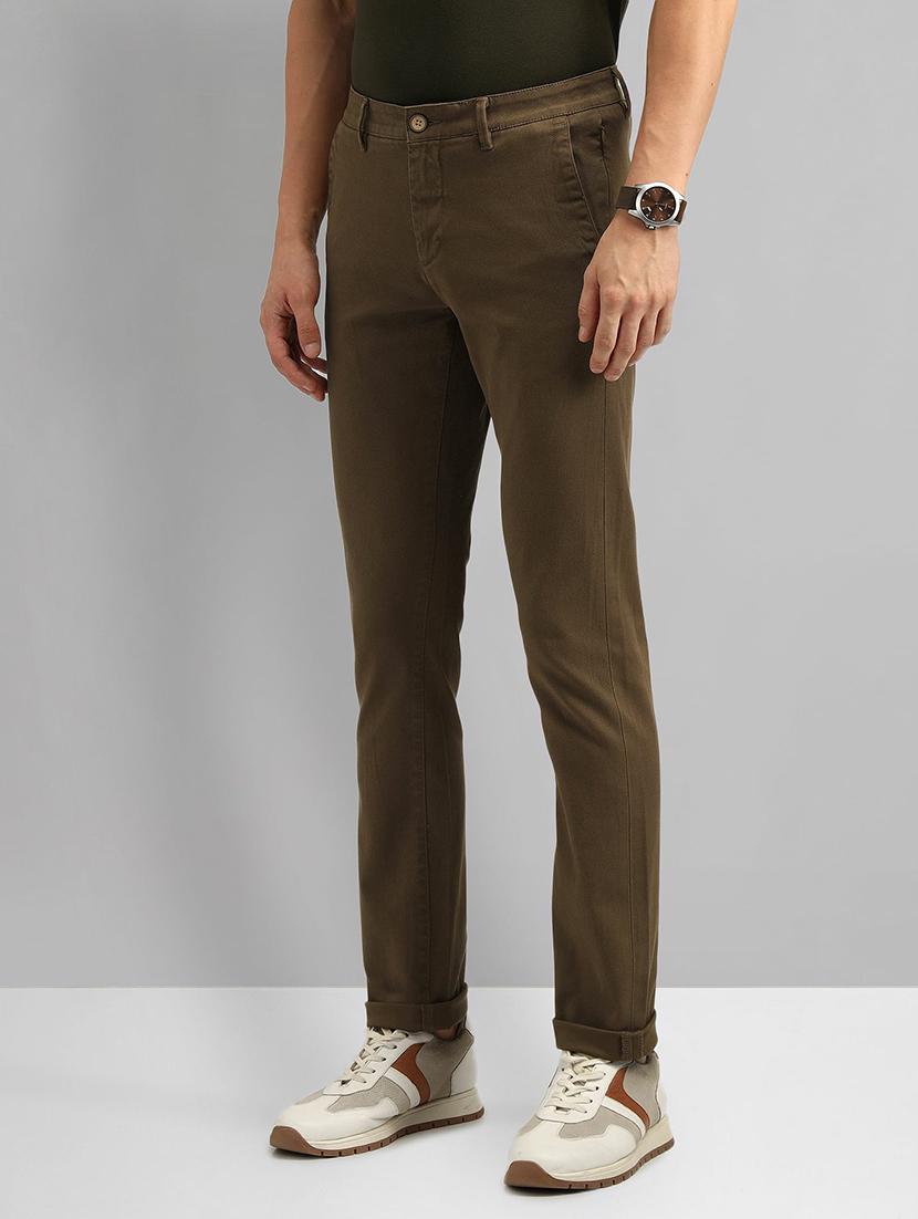 men mid rise slim fit chinos casual trouser - 21844759 -  Standard Image - 1