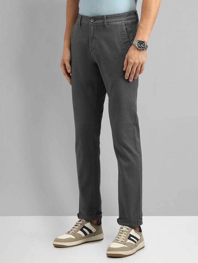 men mid rise slim fit chinos casual trouser - 21844760 -  Standard Image - 1