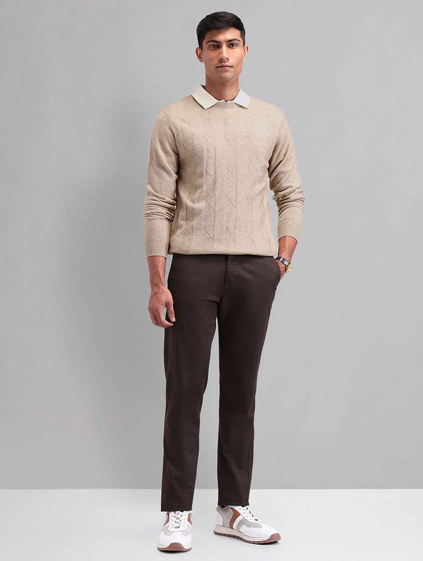 men self design long sleeve pullover sweater - 21844807 -  Standard Image - 4