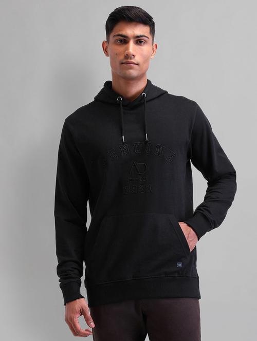 men solid long sleeve hooded sweatshirt - 21844820 -  Standard Image - 0