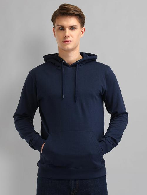 men solid long sleeve hooded sweatshirt - 21844823 -  Standard Image - 0