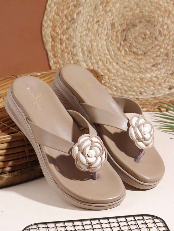 women brown slip on ballerina - 21844836 - Zoom Image - 0