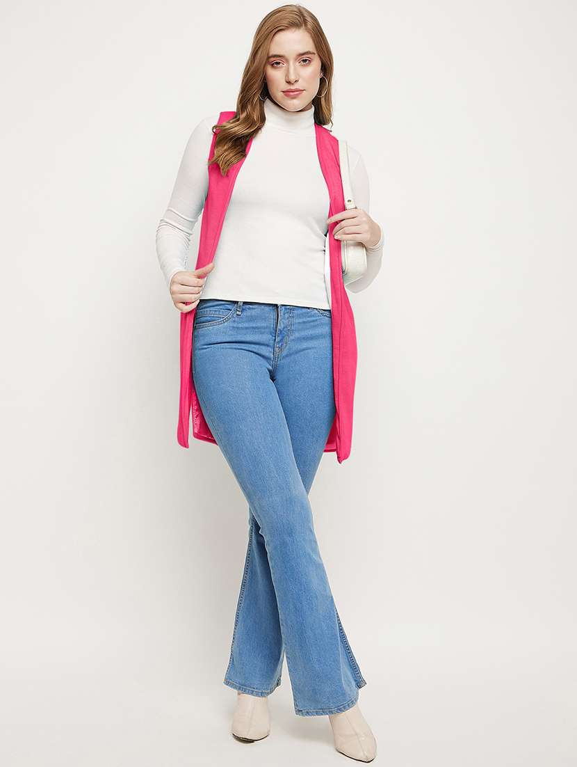 women solid sleeveless regular shrug - 21844873 - Standard Image - 4