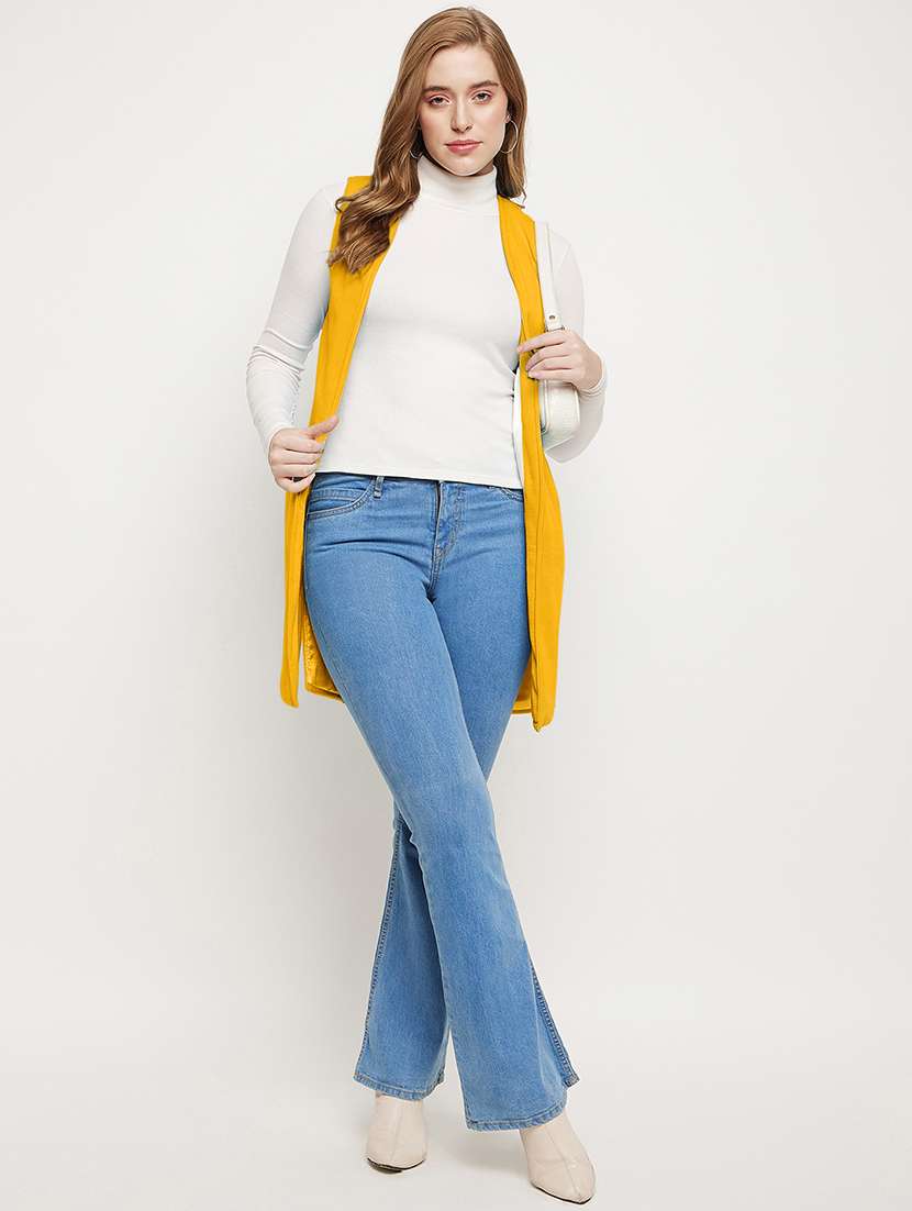 women solid sleeveless regular shrug - 21844874 - Standard Image - 4