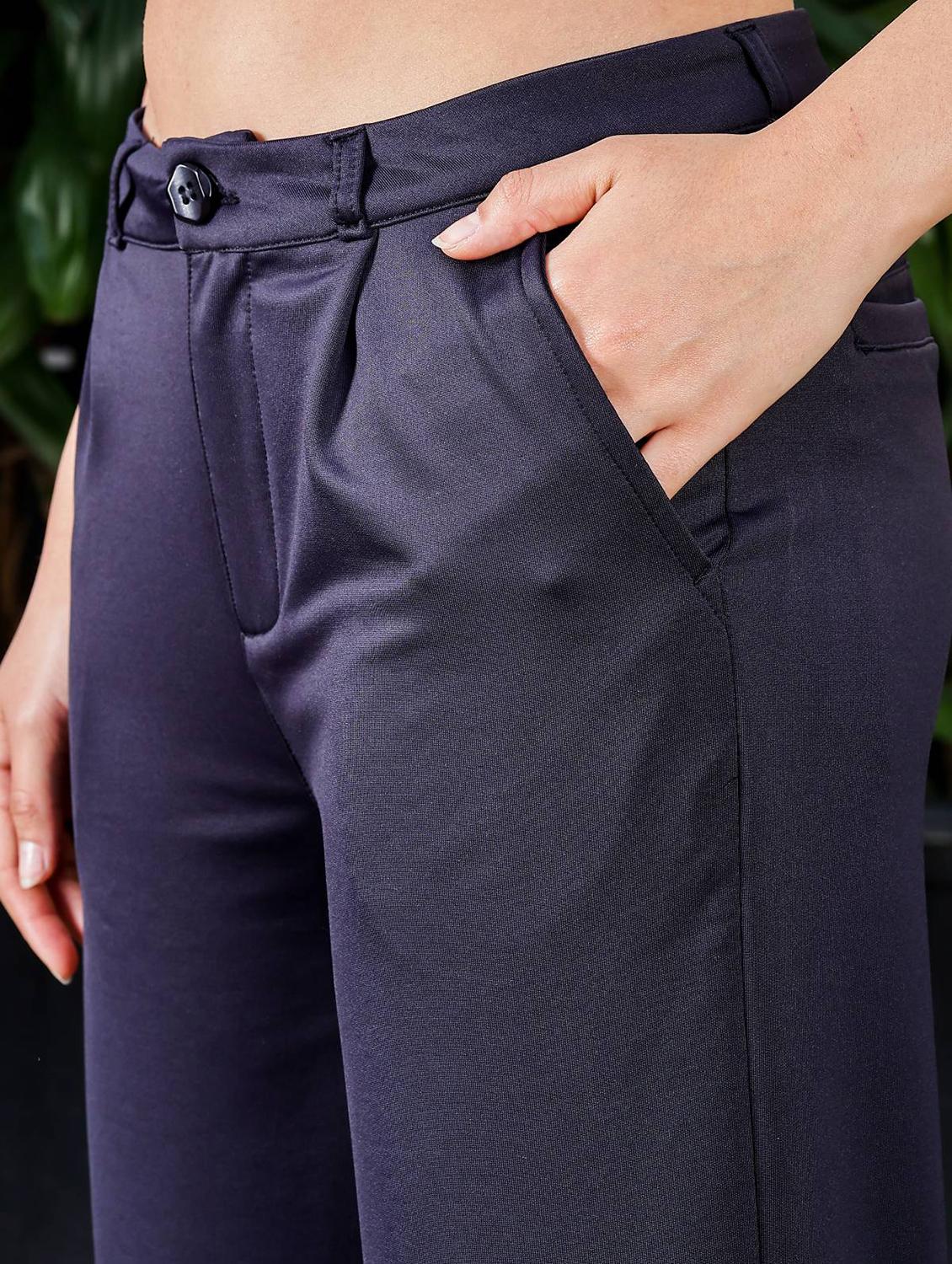 women solid low rise culottes - 21845461 - Standard Image - 4