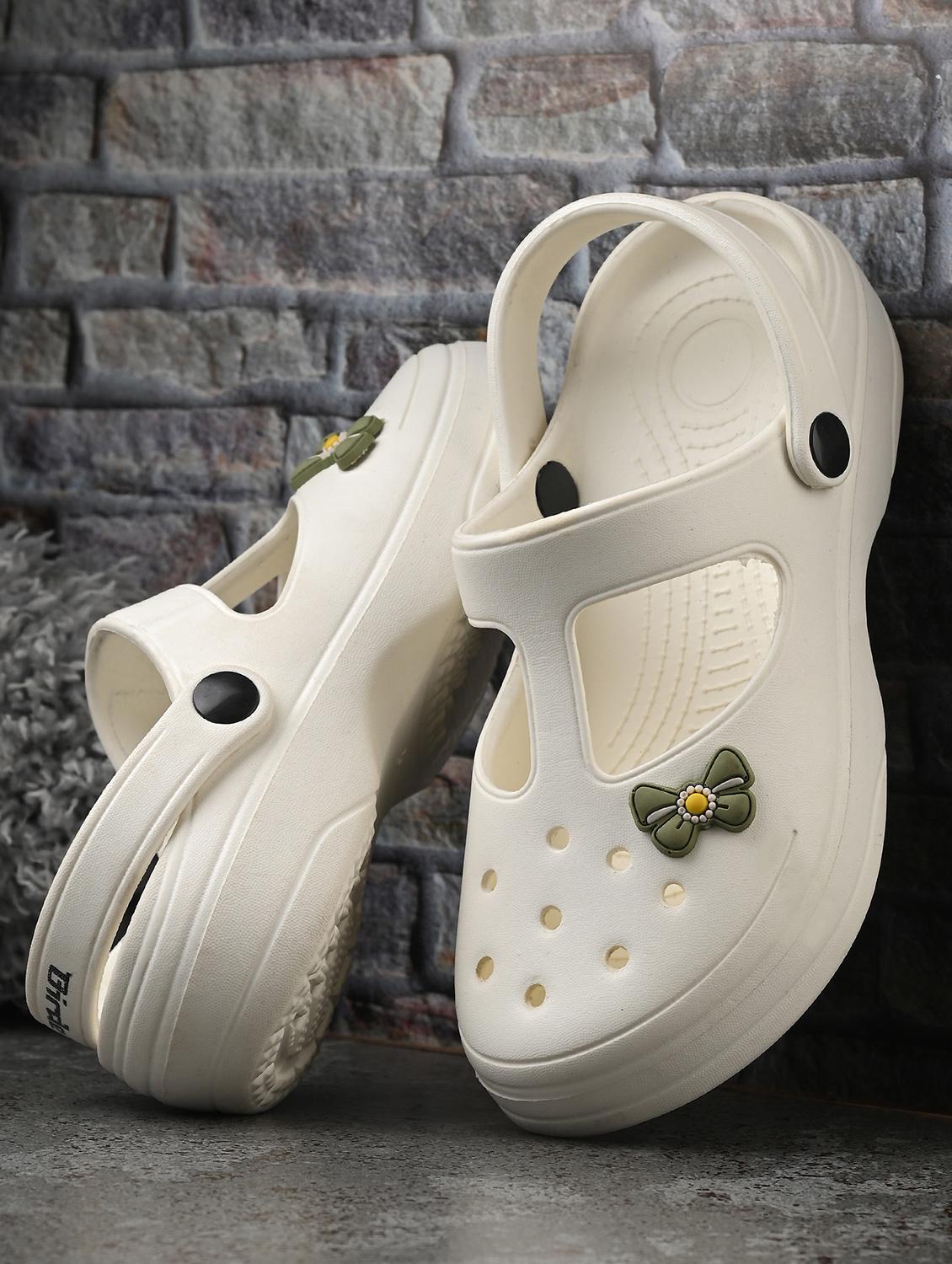 women white solid clogs - 21845489 - Zoom Image - 0
