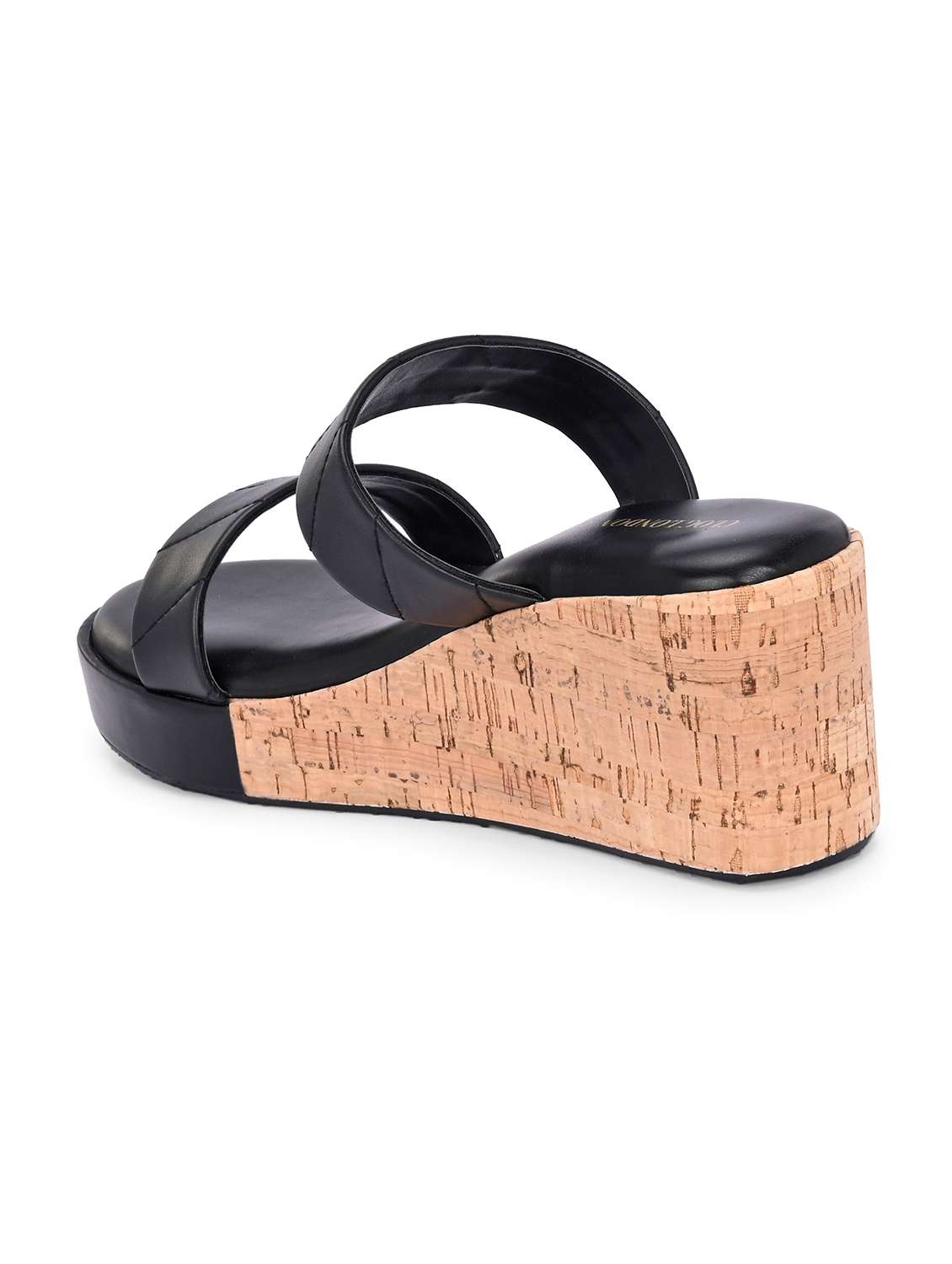 women black slip on wedge - 21845496 - Standard Image - 4
