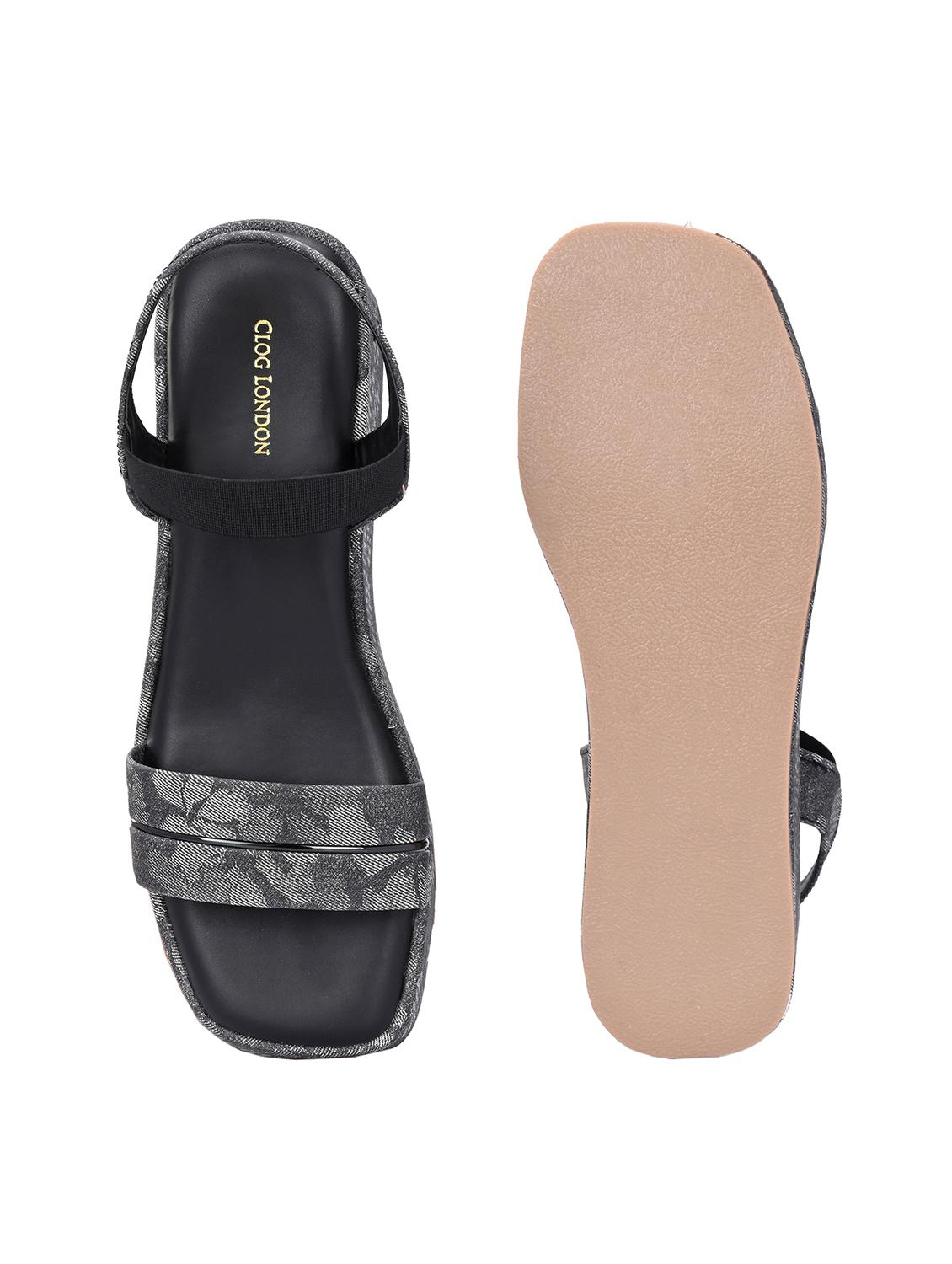 women black ankle strap wedge - 21845499 - Standard Image - 6