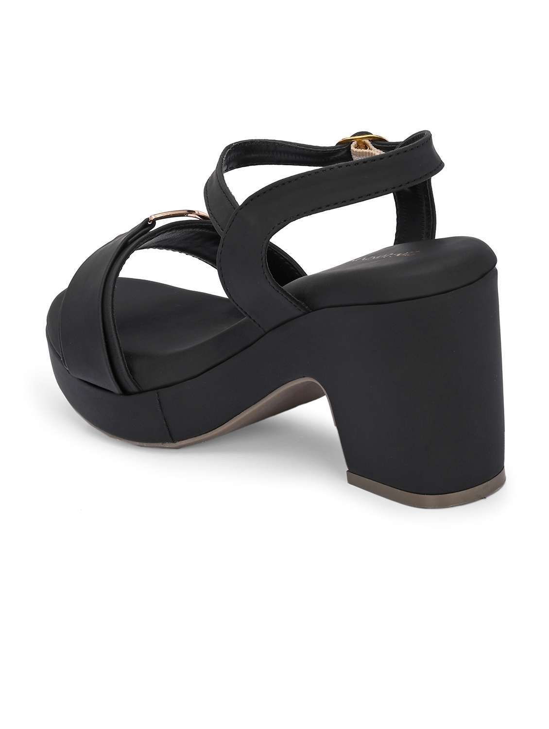 women black ankle strap sandal - 21845512 -  Standard Image - 4