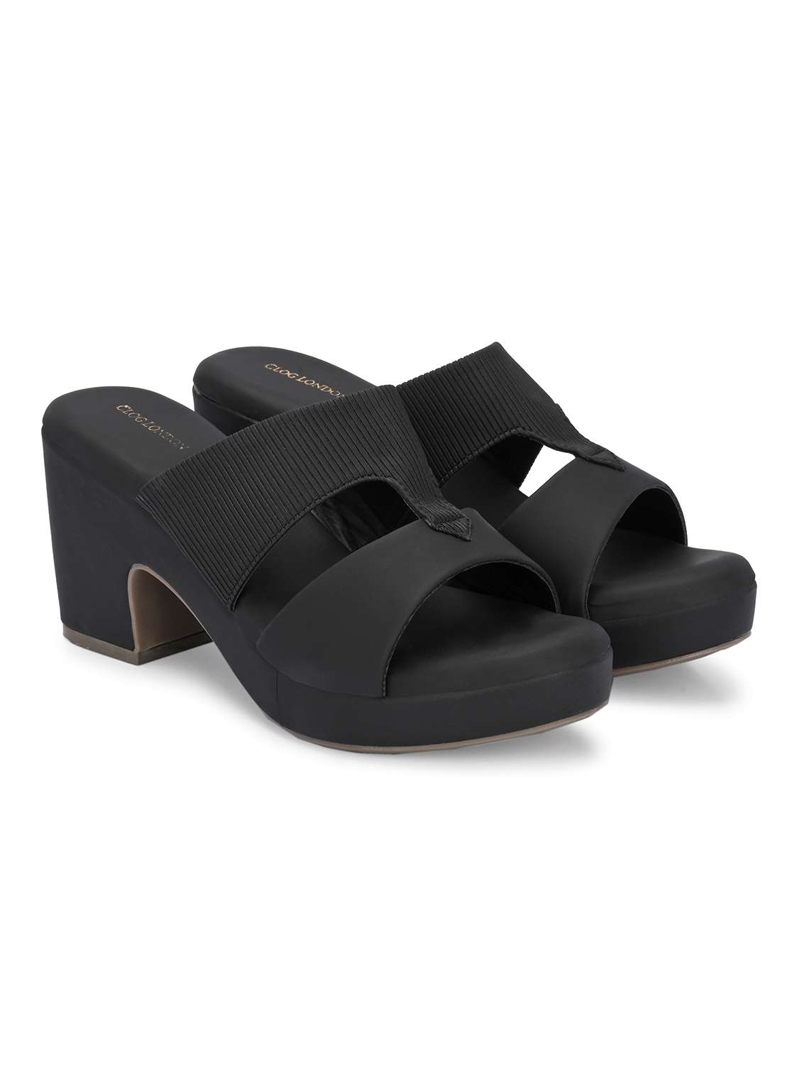 women black slip on sandal - 21845517 -  Standard Image - 1