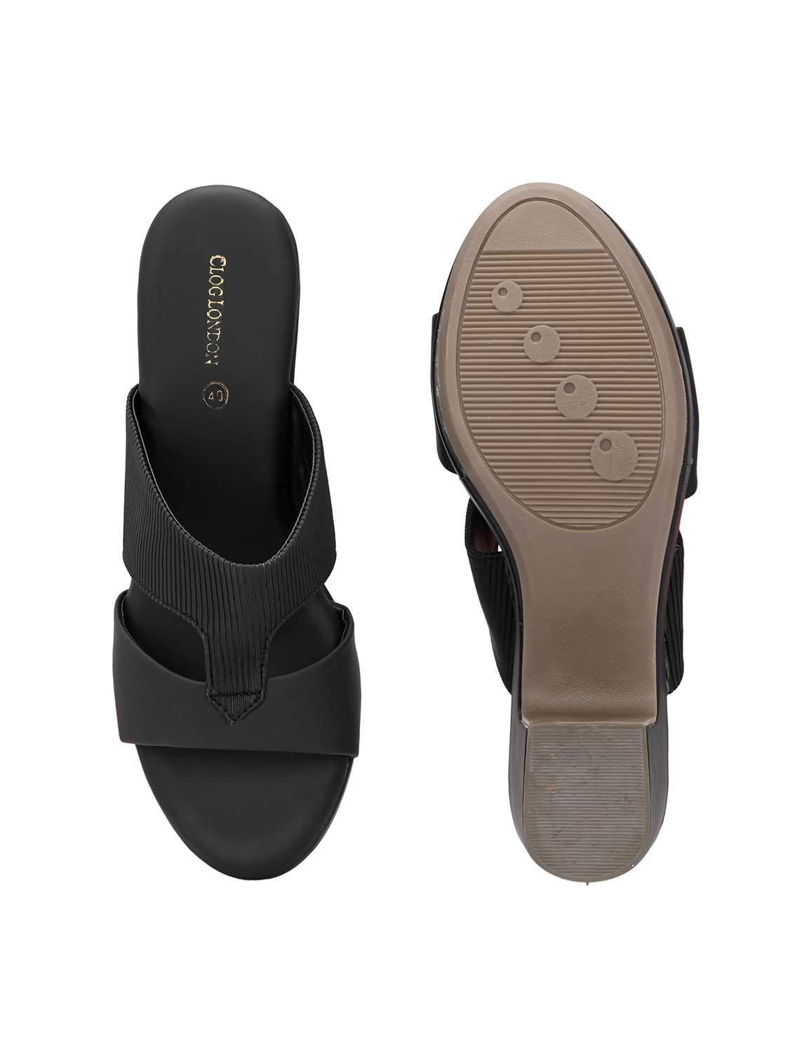 women black slip on sandal - 21845517 -  Standard Image - 6