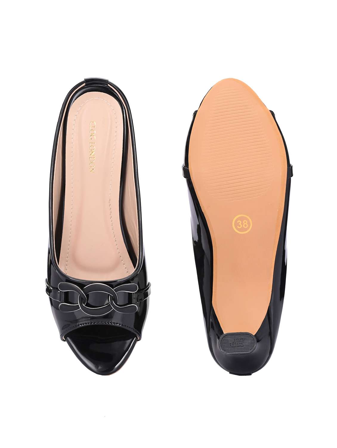 women black slip on sandal - 21845522 -  Standard Image - 6
